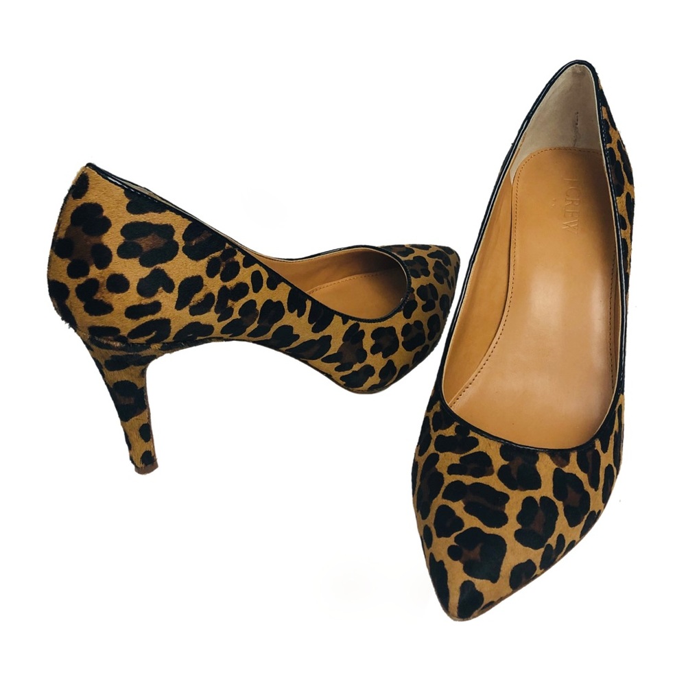 J. Crew Leopard Print Calf Hair Pumps 8.5